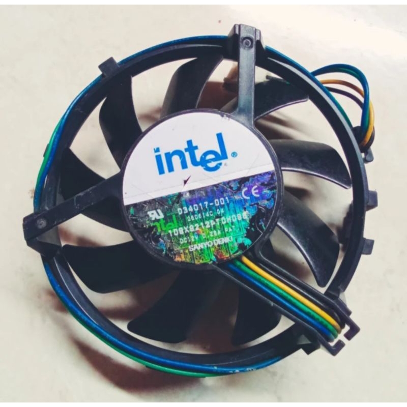 kipas Pendingin bulat Intel 12V - 0,28A , hingsped  ukuran 9cm