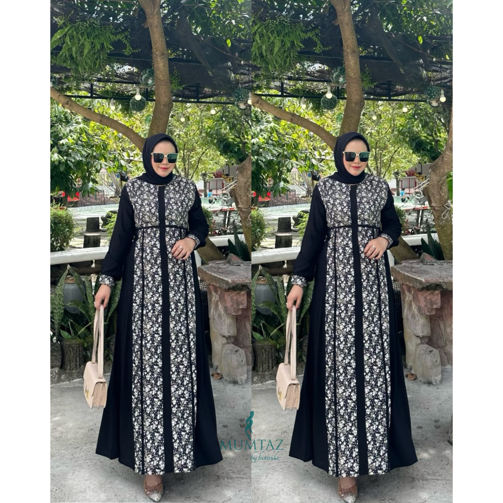 VANESHA DRESS ABAYA MUMTAZ/DRESS LEBARAN/GAMIS LEBARAN MUMTAZ/DRESS TERBARU/GROSIR GAMIS CIREBON