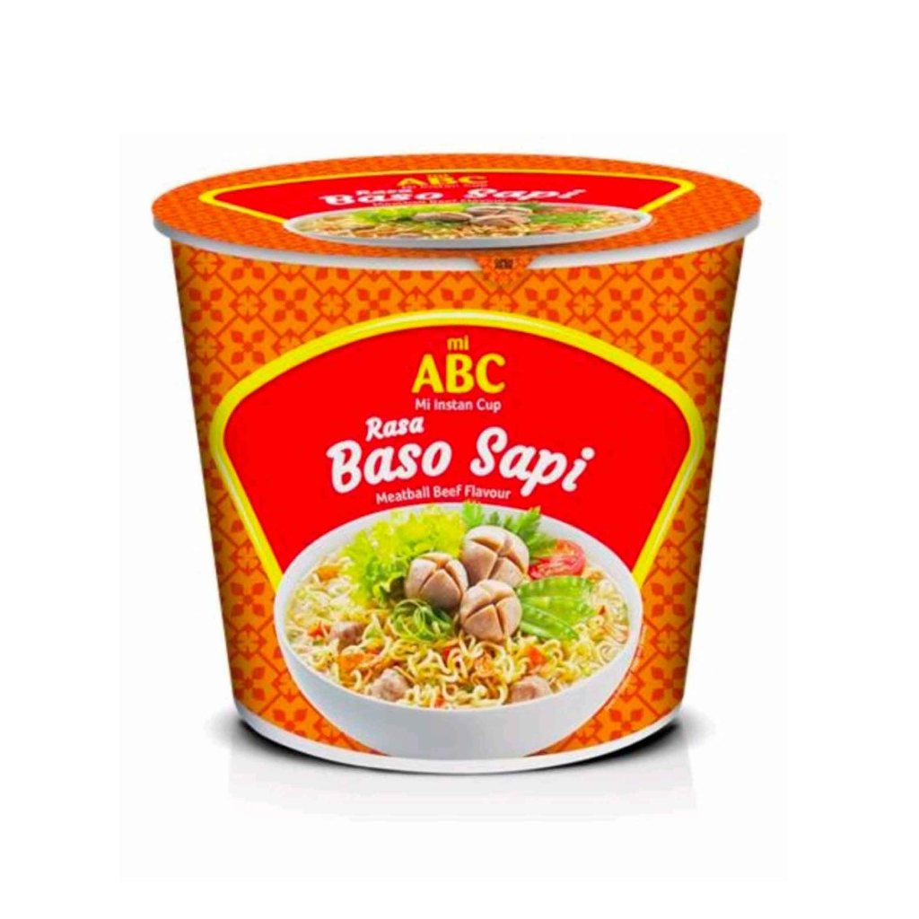 Mie Abc / Mie Instan Cup / Mie Instan Kuah Aroma Varian Rasa / 60gr