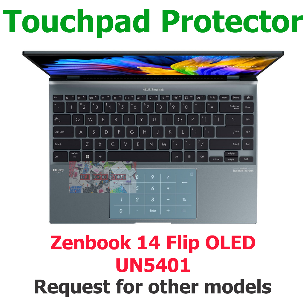 Touchpad Trackpad Protector Asus Zenbook Flip 14 UN5401 Series