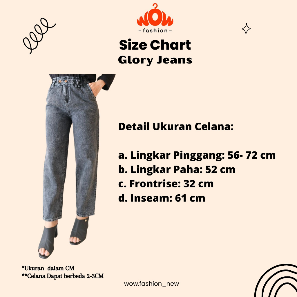 WOW-Glory Jeans Kancing Wanita// Celana Wanita // Jeans Wanita// Celana Viral