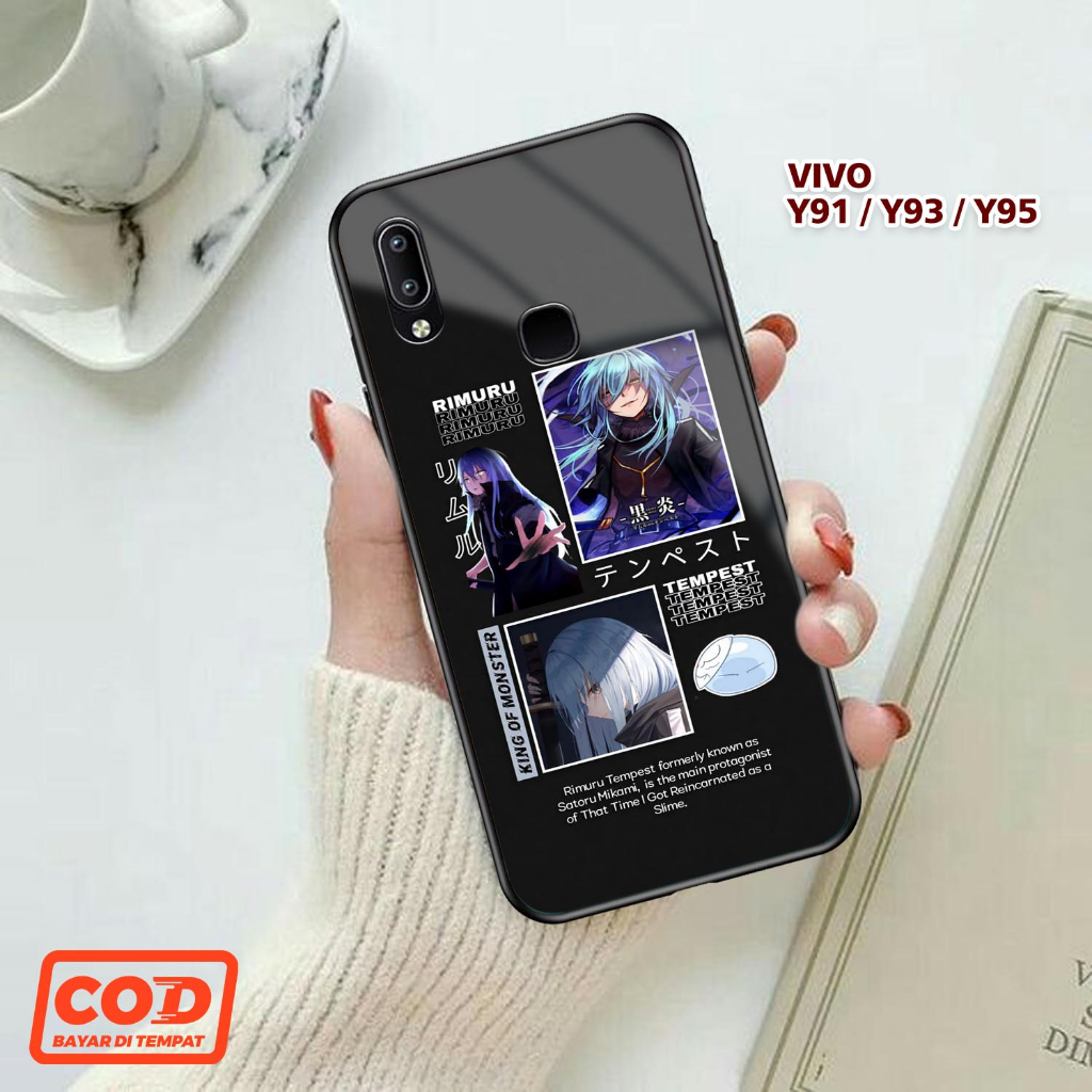 RC Case Vivo Y91 Motif Rimuru Tempest Casing 2D Glosy Vivo Y95 Softcase Kilau Vivo Y93 finger Terbar