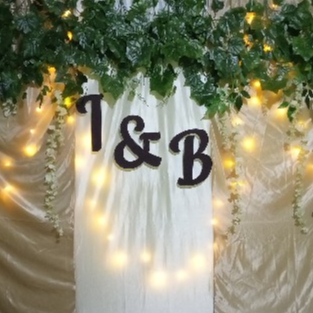 Custom Nama spon Gabus Hiasan Engagement Dekorasi Backdrop Ulang Tahun Aqiqah Tasyakuran