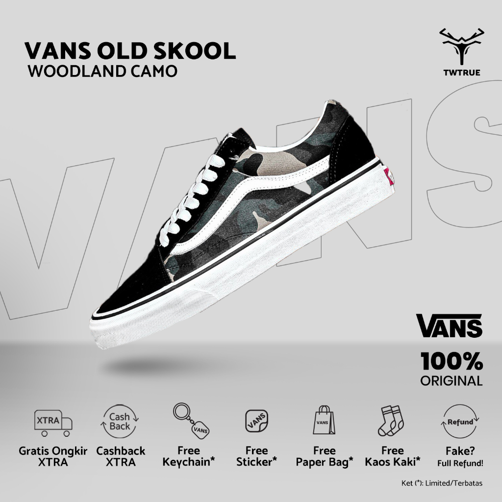 Sepatu Vαns | Vαns Oldskool Woodland Camo | Vαns | Vαns Oldskool | Original