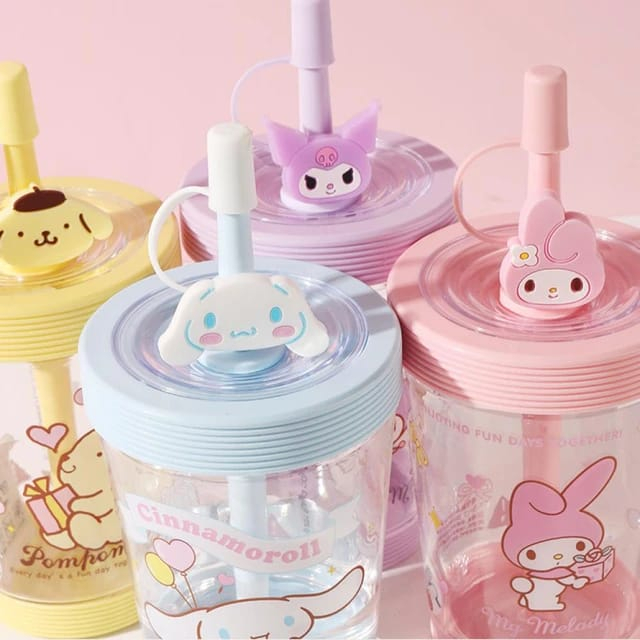 BOTOL MINUM SEDOTAN MINISO | BOTOL MINUM SEDOTAN POMPURINE
