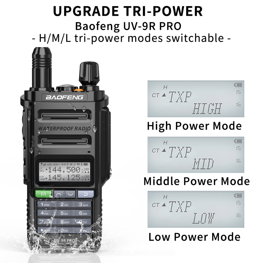 UV-9R PRO - Two-Way Radio Walkie Talkie - UPGRADE UV-9R &amp; UV-9R PLUS