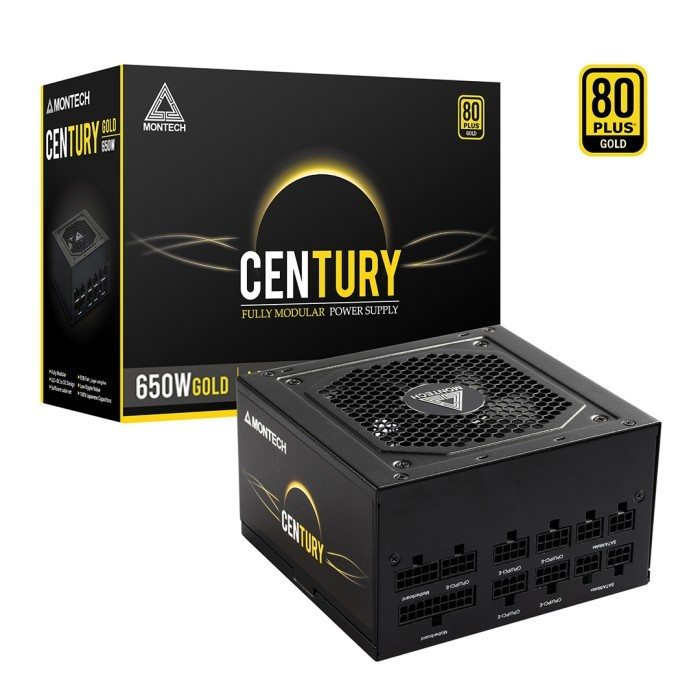 Montech Century 650W PSU Power Supply Full Modular 80 Plus Gold 650 W