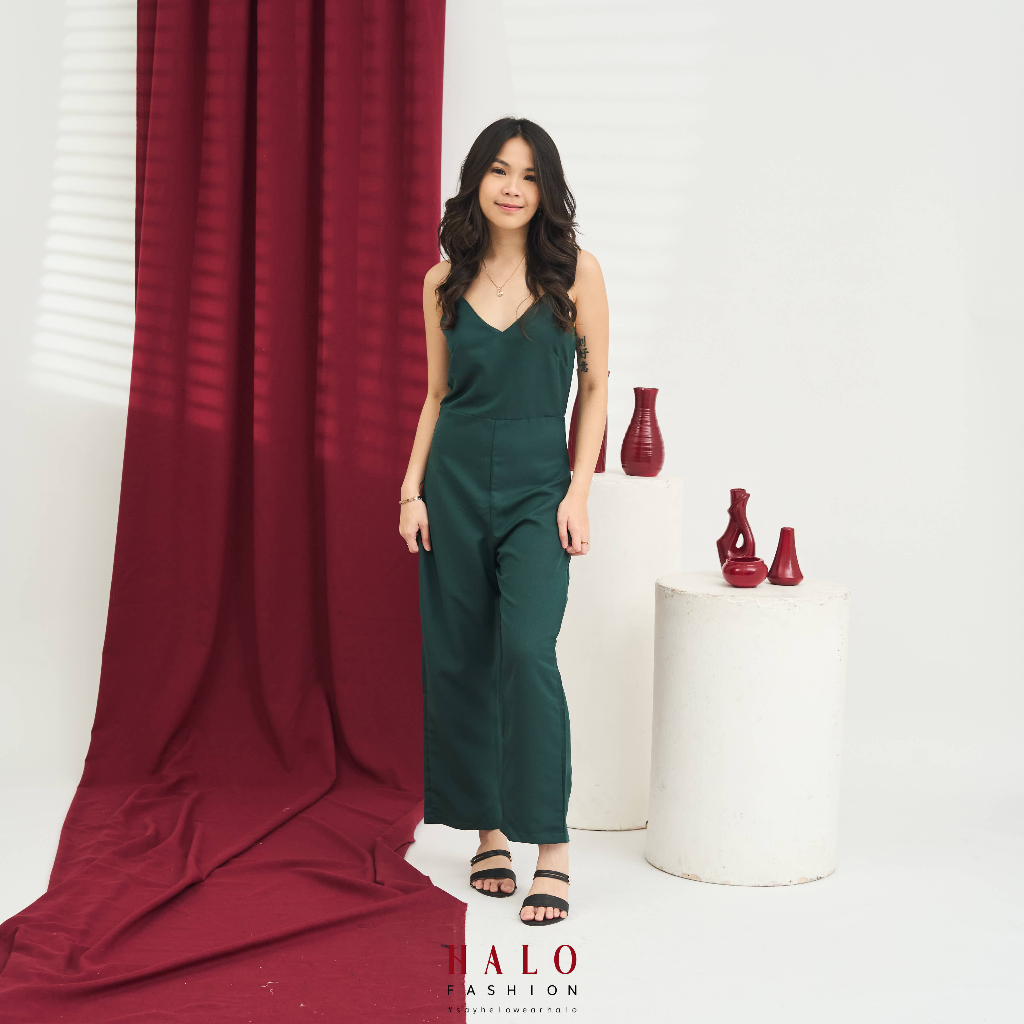 [HaloFashion] Louis Sexy Jumpsuit Overall Basic Jumpsuit Korean Fashion