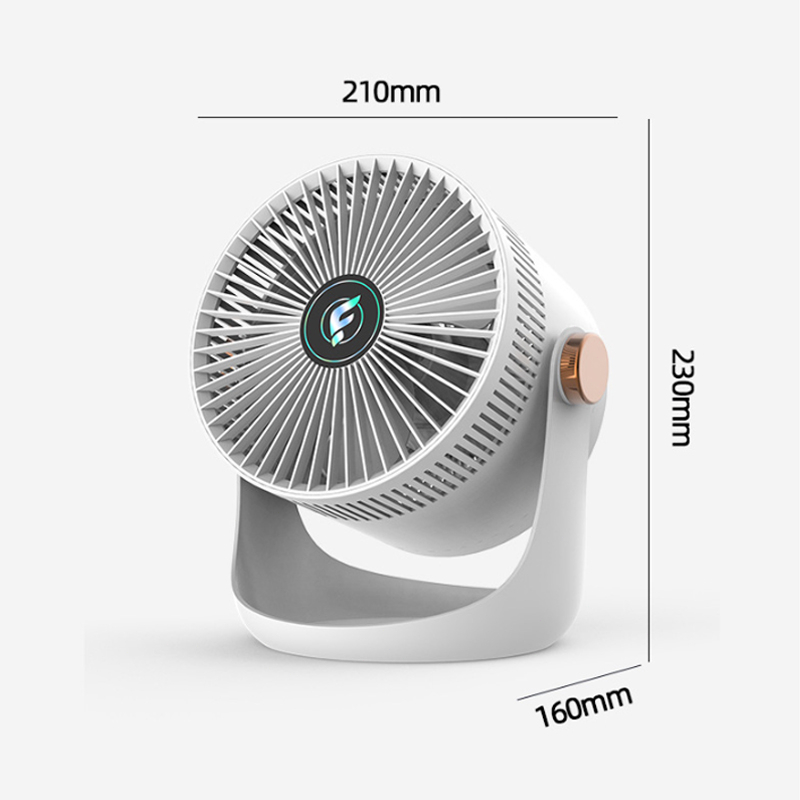 3 KECEPATAN Kipas Angin Portable Meja Usb Cas 2400mAh Tidak Berisik Putar 90° Kipas angin mini meja listrik