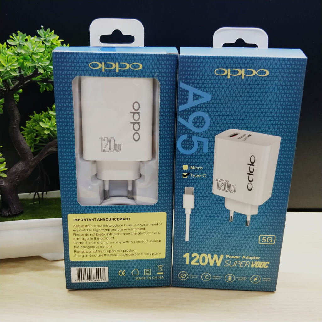 Charger oppo A95 super vooc 120w MICRO/TYPE C support fast charging BY.MINIGO