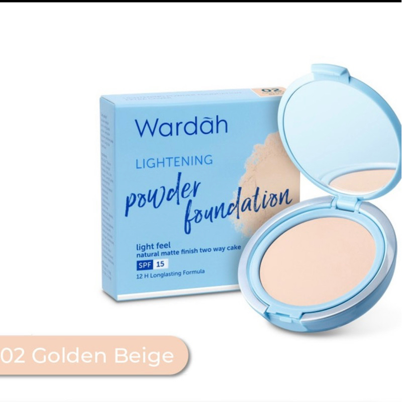 Wardah lightening powder foundation/TWC light feel 12 gr