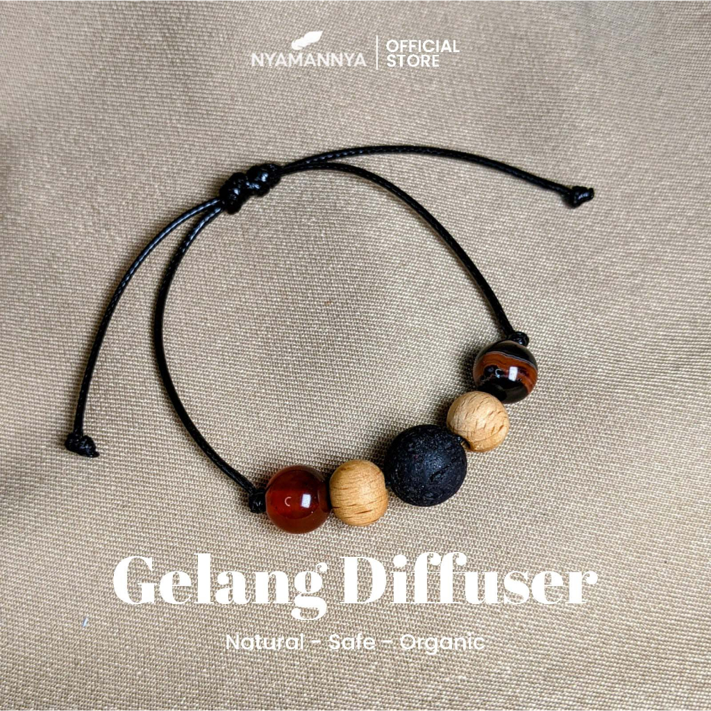 Gelang Diffuser Aromaterapi Batu Alam Wonju Series