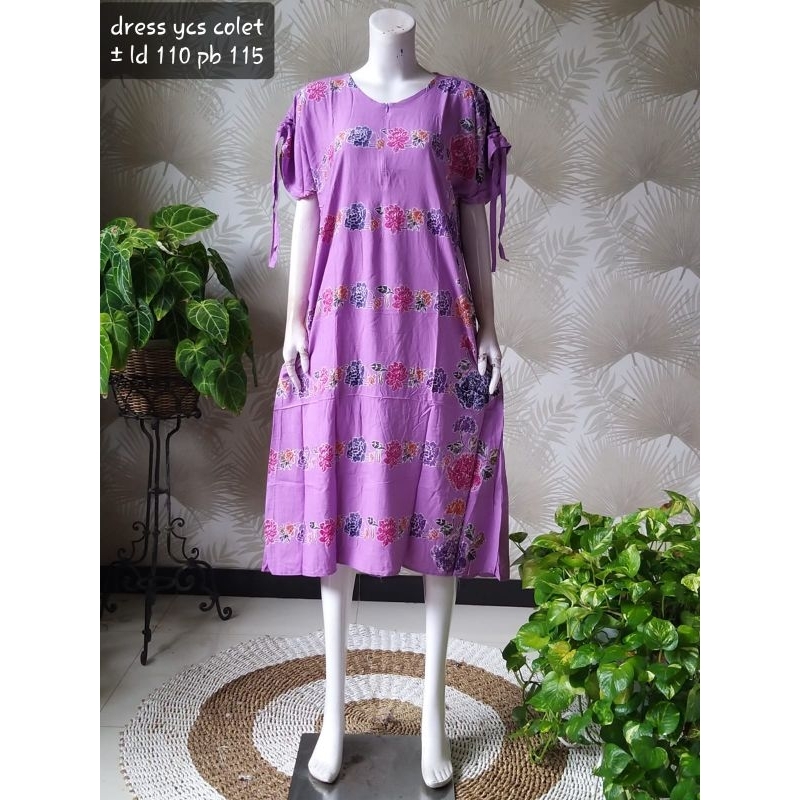 DRESS YCS COLET DASTER BATIK CAP ASLI PEKALONGAN TERMURAH