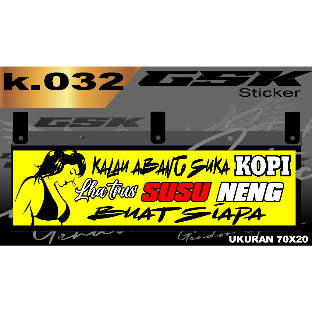 Stiker Cutting Karpet Belakang Truk All Sticker Variasi Karpet K.032