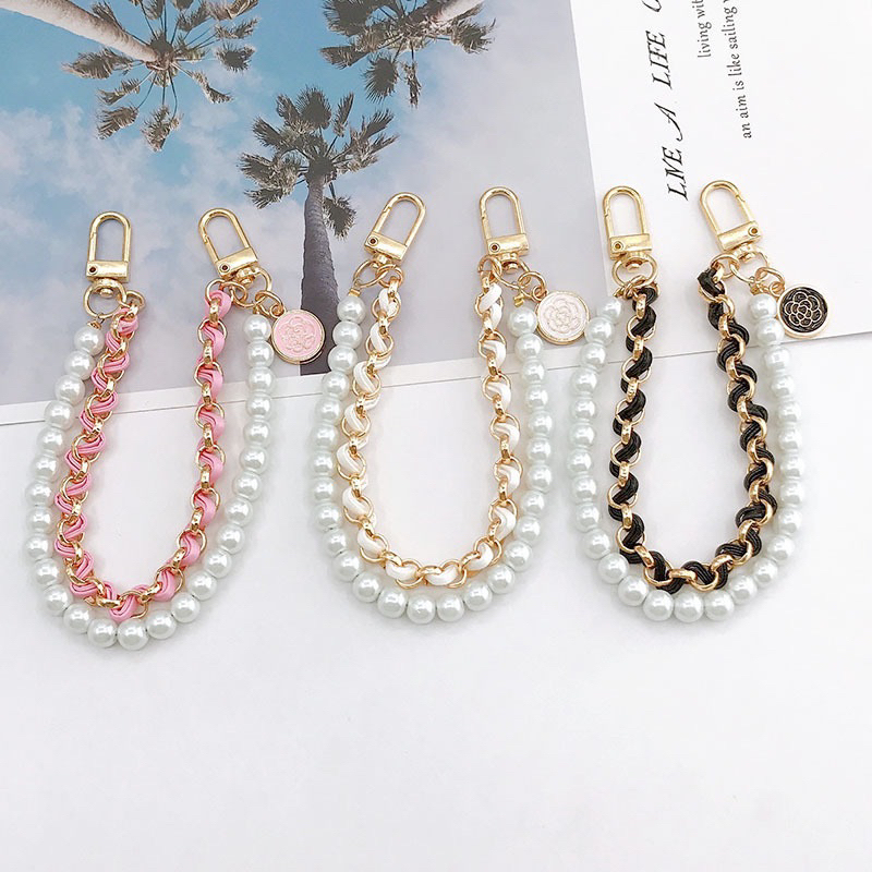 Pearl and Belt Series Cantolan Tali Gantungan HP Universal Airpods Phone Key Chain Lanyard Lucu