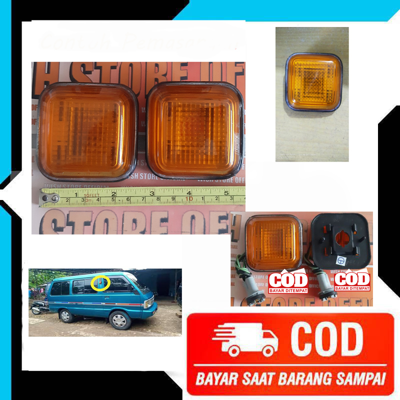 LAMPU SEN SEIN SAMPING MOBIL SUZUKI CARRY EXTRA 10 - 1.0 - ST100 - ST200 - 1000 SIDE LAMP KOTAK