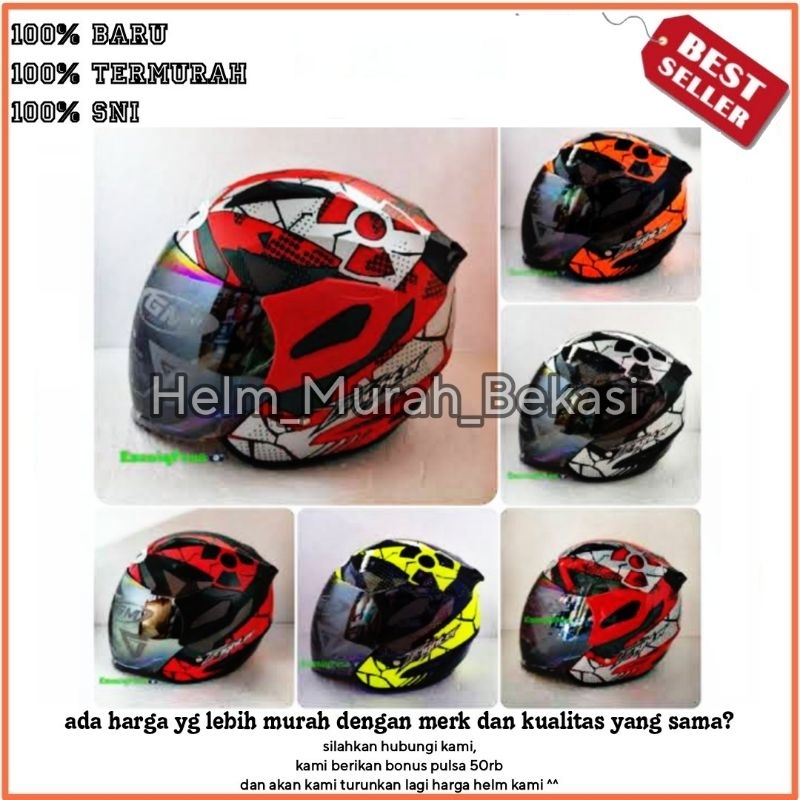 Helm GM Fighter half face original helm GM Original termurah