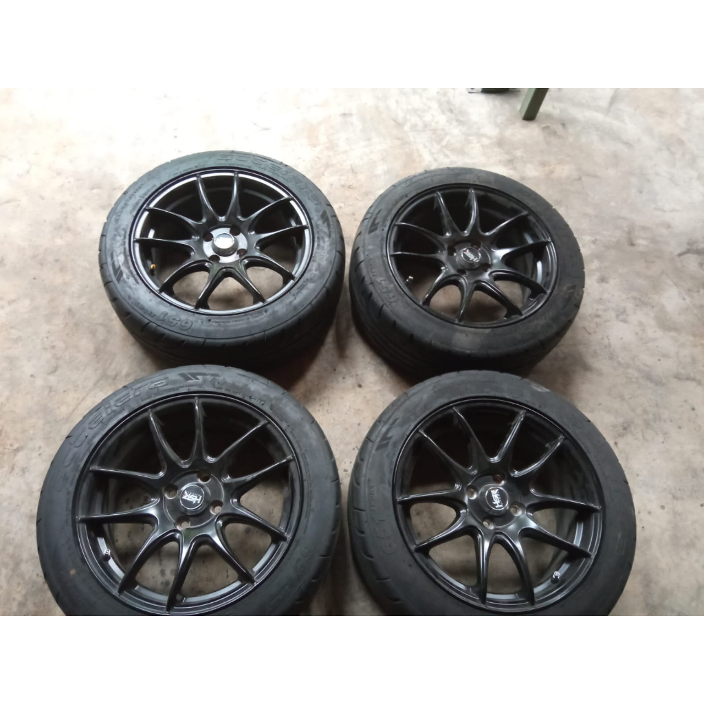 Velg Mobil Racing Second Ring 15 KAMIKAZE R16 Lebar 7 Lubang 4 ET42 BAN 205 50 R16