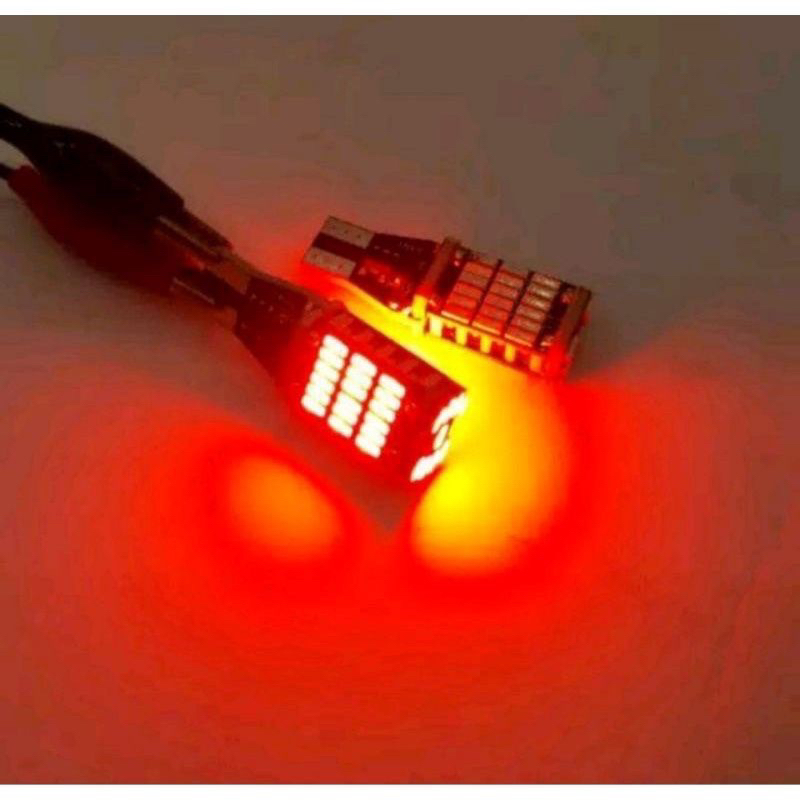 LAMPU SEIN SENJA T10 T15 DAJJAL 45 LED SUPER TERANG BUAT MOTOR DAN MOBIL 12 VOLT AC DC SEN DAJJAL MOTOR