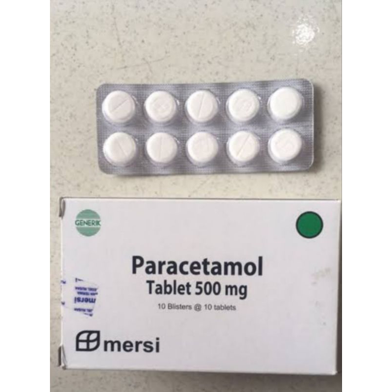 Paracetamol Mersifarma 500mg Strip 10 Tablet