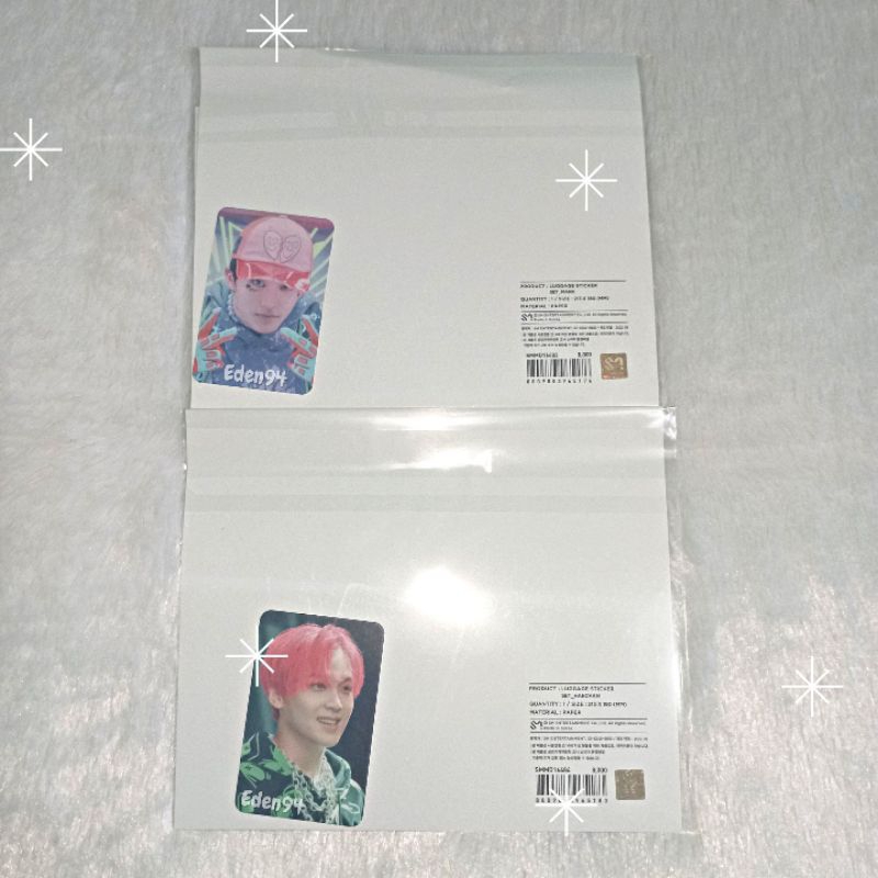 Mark Haechan Luggage Sticker + Photocard set MD 2 Baddies NCT127