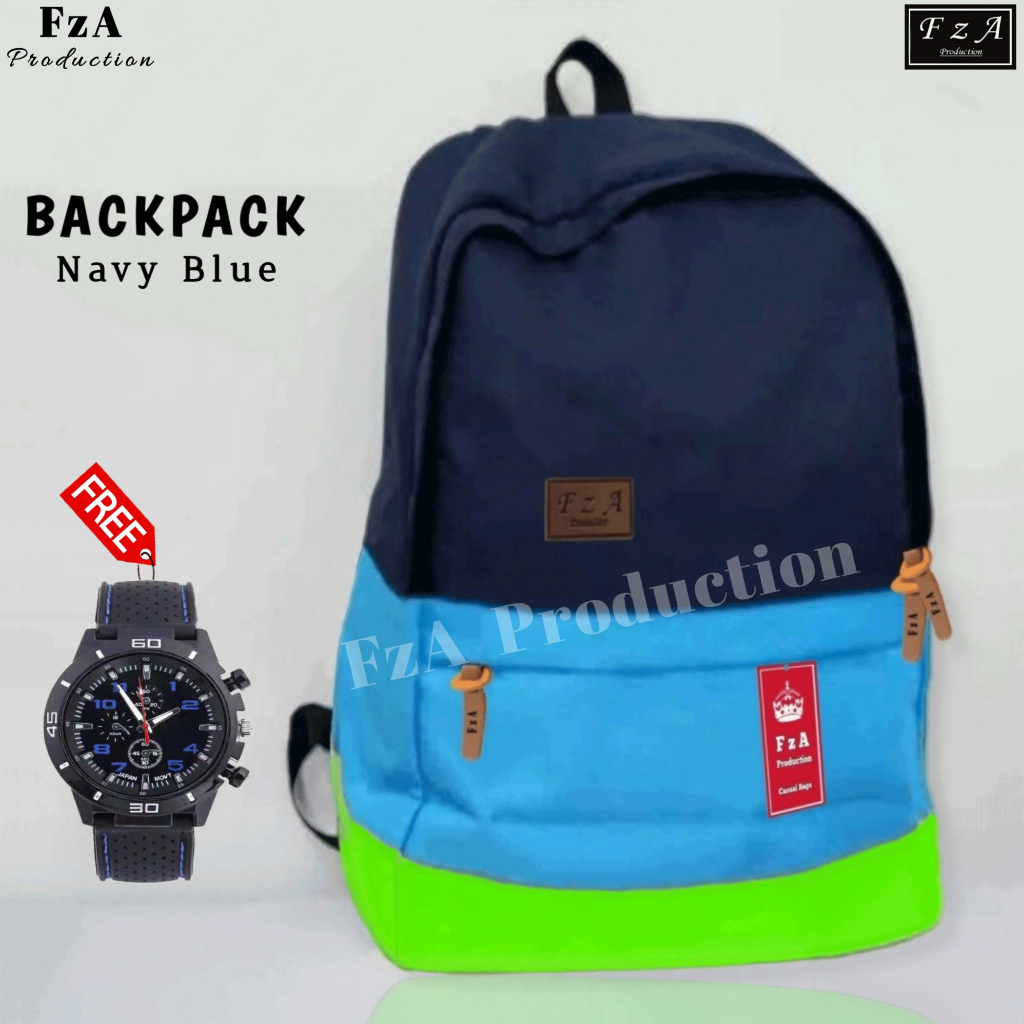 FzA Official - Tas Ransel Gendong Laptop Distro Sekolah Kuliah Pria Wanita Backpack Original Tas Punggung Laptop - NBSPT