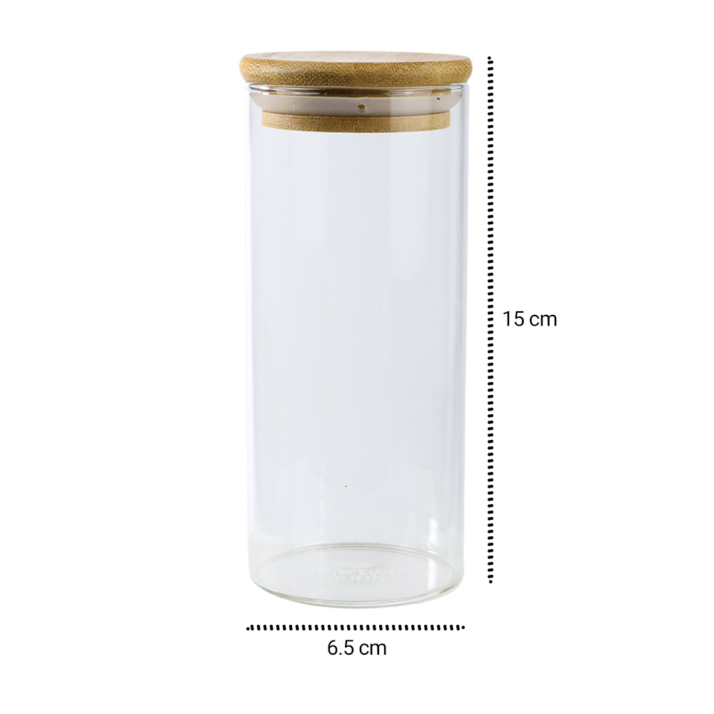 One Two Cups Toples Kaca Penyimpanan Makanan Glass Jar 410 ml - GH1270 - Transparent