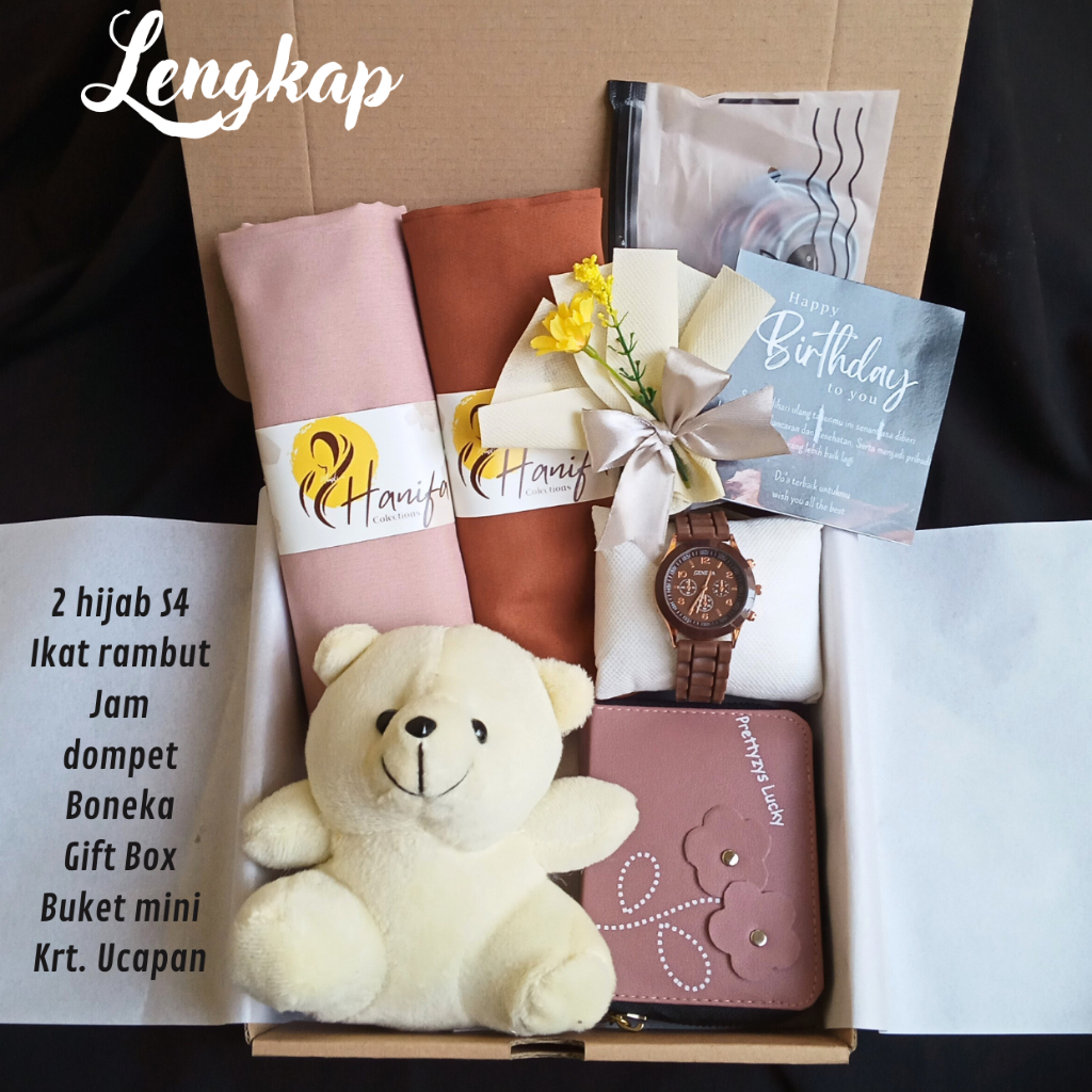 Hampers Kado Cewek Black Pink Hadiah Ulang Tahun/Wisuda/ Hampers Lebaran