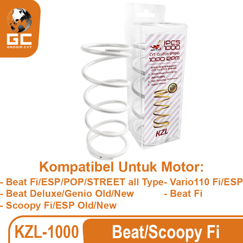 Per CVT Puli Pully Racing KZL K44 K0J Honda Beat Scoopy Genio Deluxe Vario Spacy Fi ESP 110 1000 RPM Race K