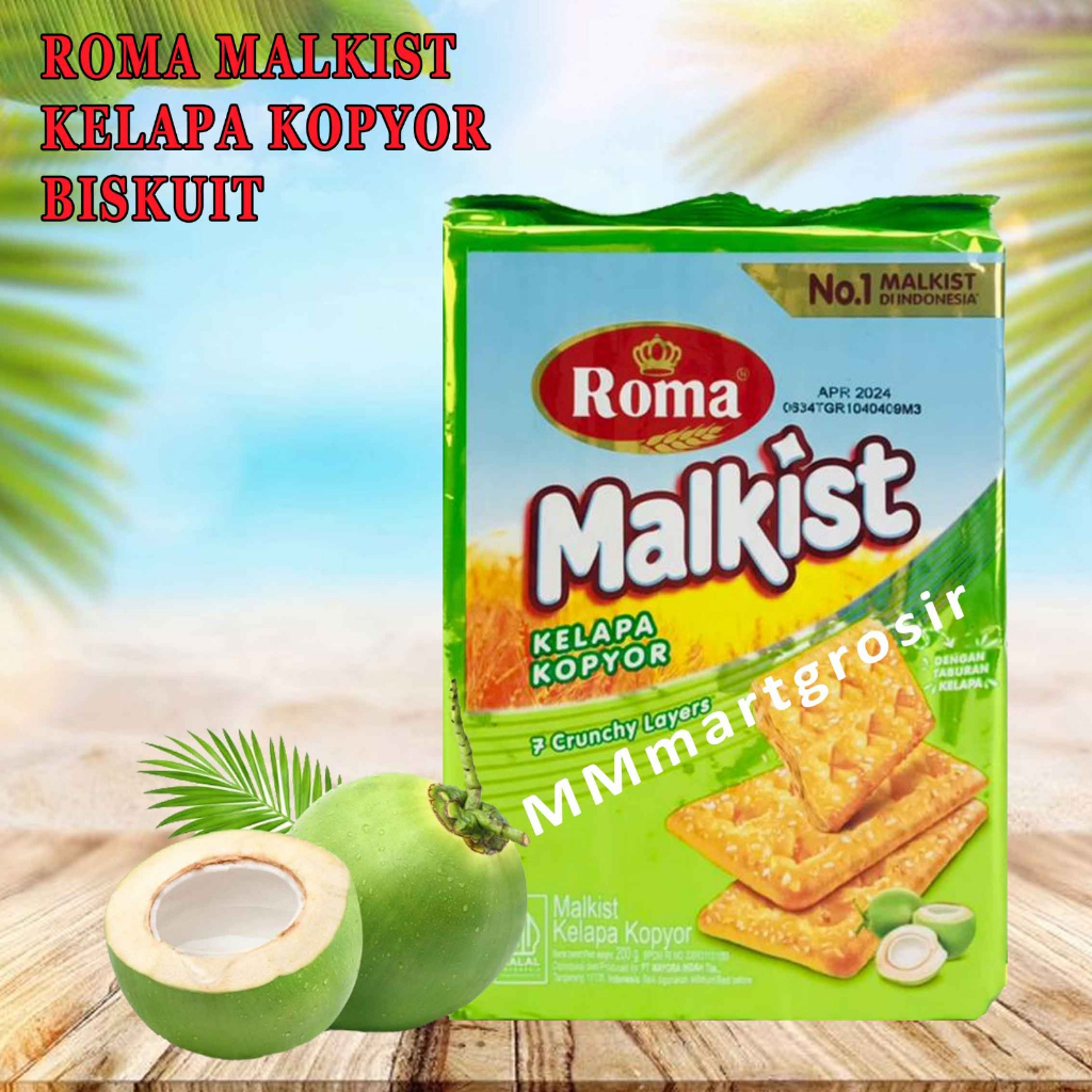 ROMA MALKIST KELAPA KOPYOR 200g