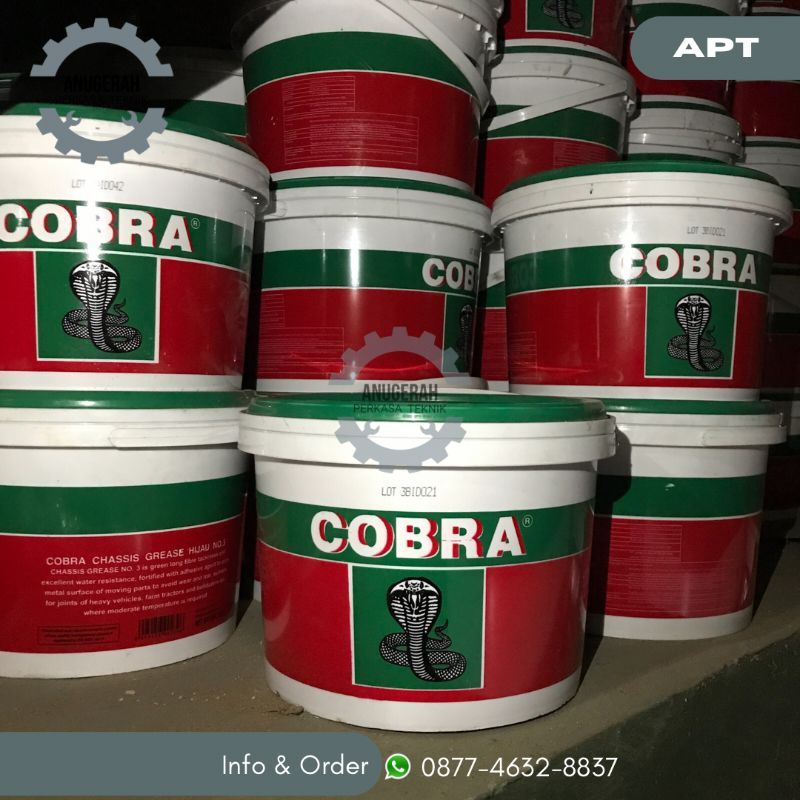 Grease Chasis Gemuk Cobra Hijau No 3 Pail 5 kg