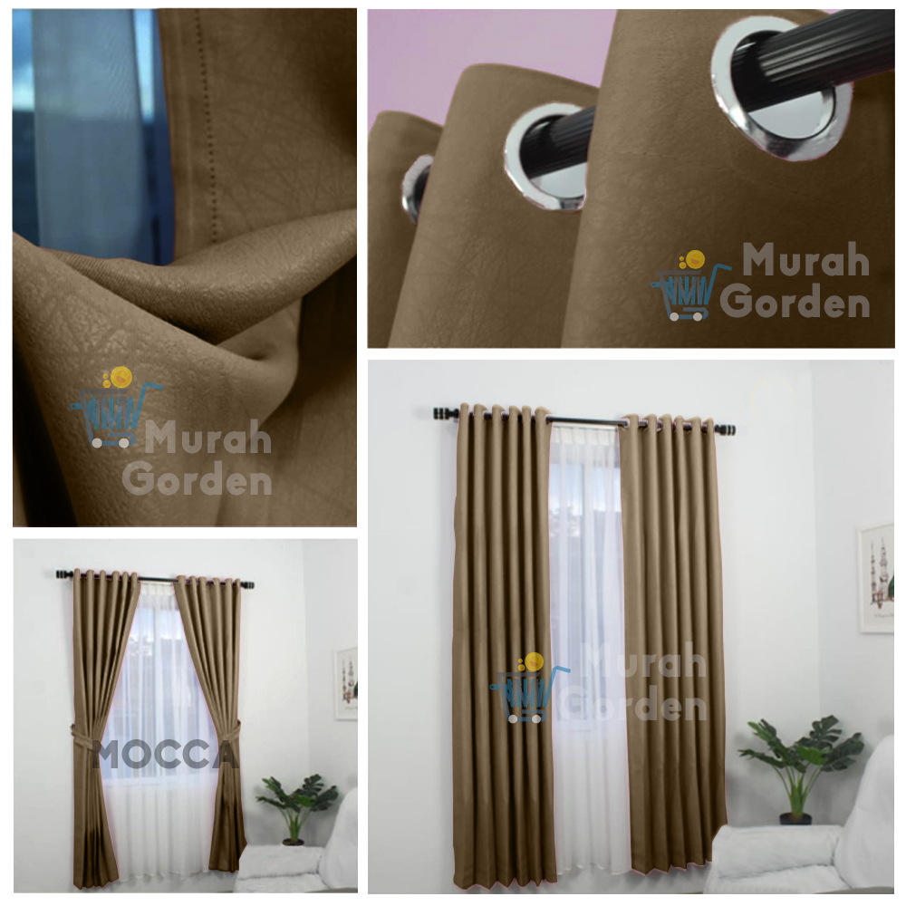 Gorden Polos Blackout doff  Benneta minimalis  jendela pintu hordeng gordyn import