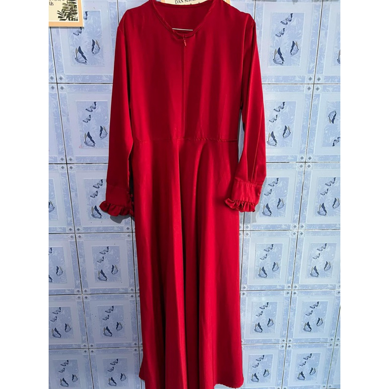 gamis merah