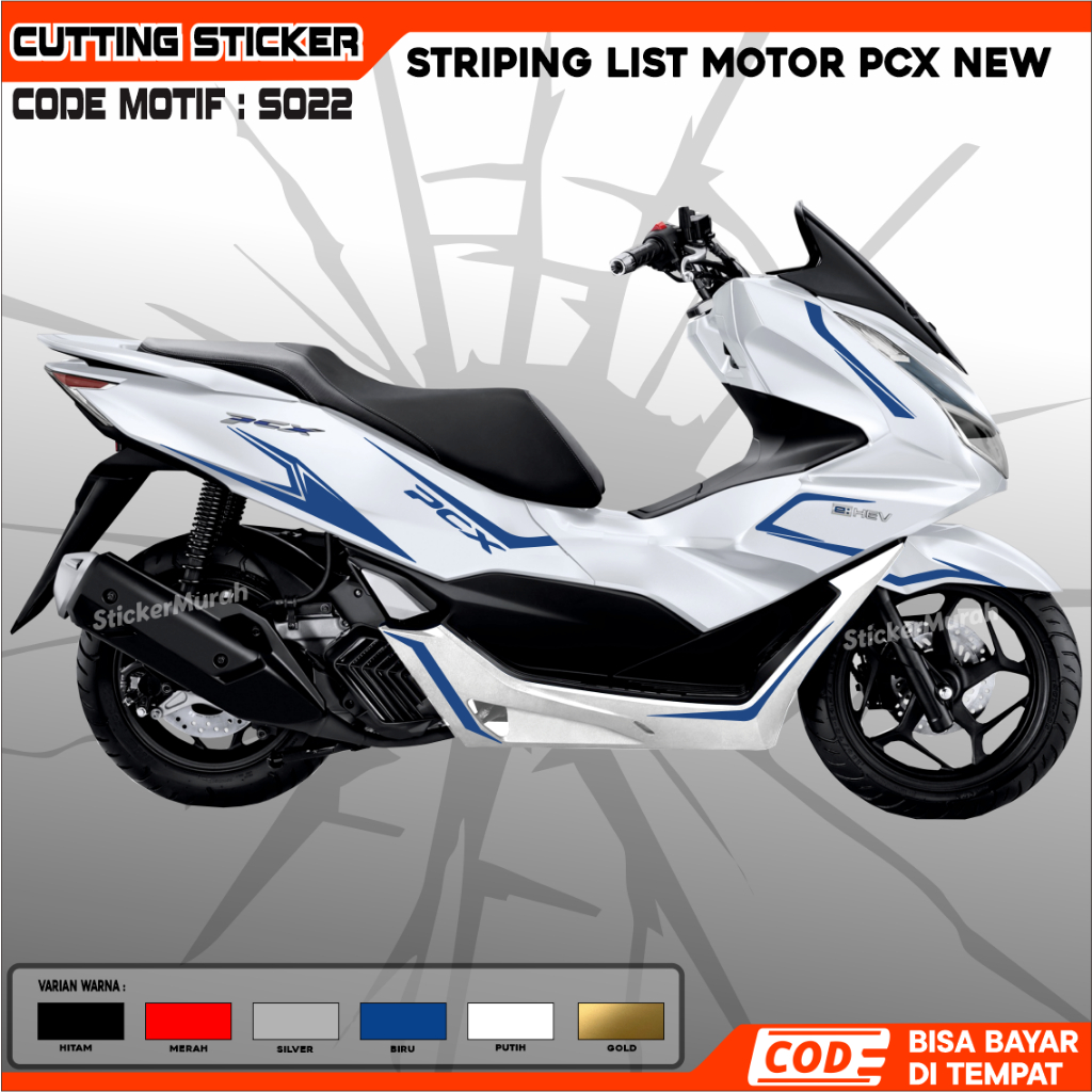 CUTTING LIST STICKER HONDA PCX NEW LIST MOTOR KEREN PCX