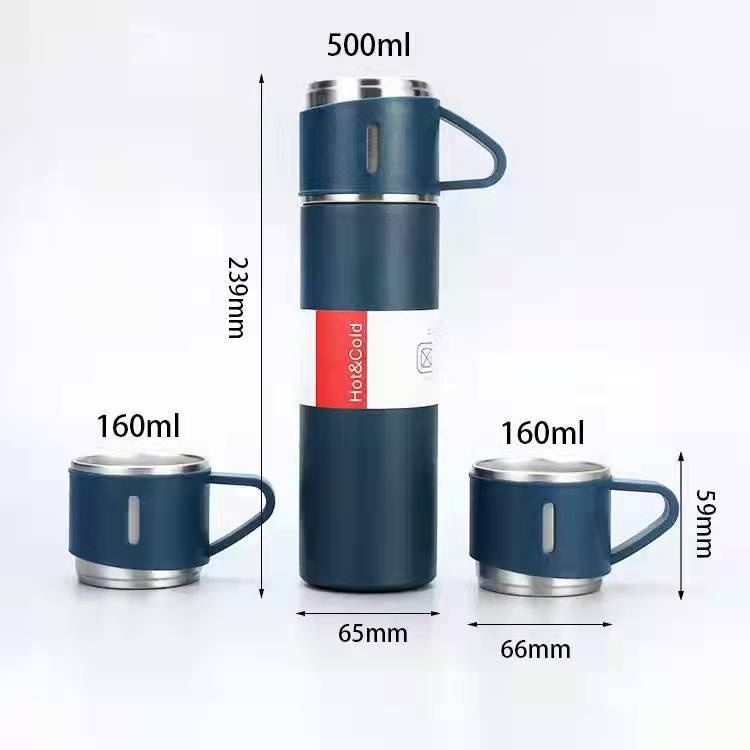 DC B ( B00068 ) TERMOS VACUM FLASK GIFT BOX HAMPERS 500ml / THERMOS SULTAN VACUM FLASH SET 2 CUPS / TIDAK BISA MEMILIH