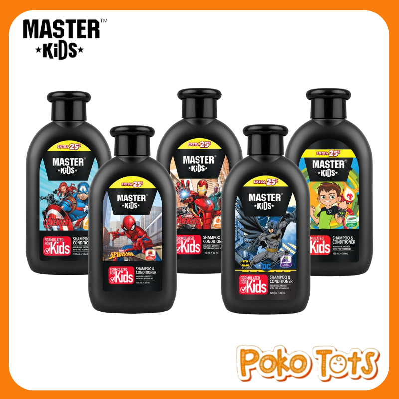 Master Kids Shampoo &amp; Conditioner Avenger 120ml Shampo dan Kondisioner Anak