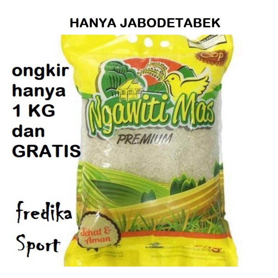 

Beras Ngawiti Mas 5 Kg (ONGKIR HANYA 1 KG dan GRATIS)