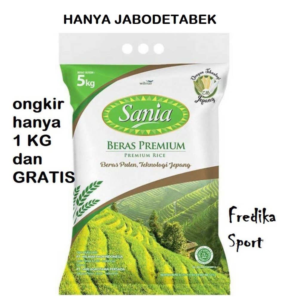 

BERAS SANIA PREMIUM 5 KG (ONGKIR HANYA 1KG DAN GRATIS)