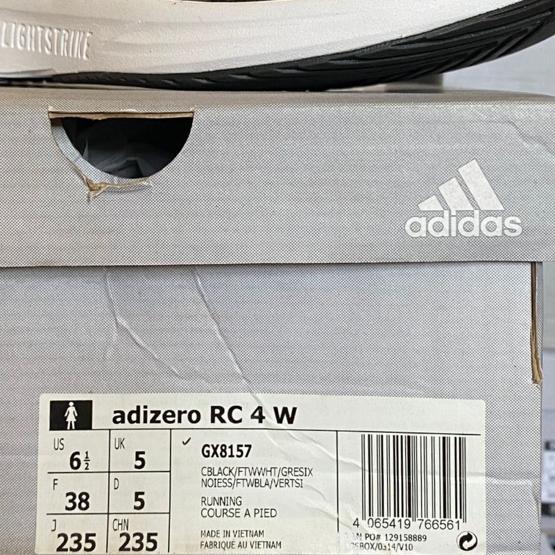 Adidas Adizero RC 4 Black White GX8157 Women's Shoes Original