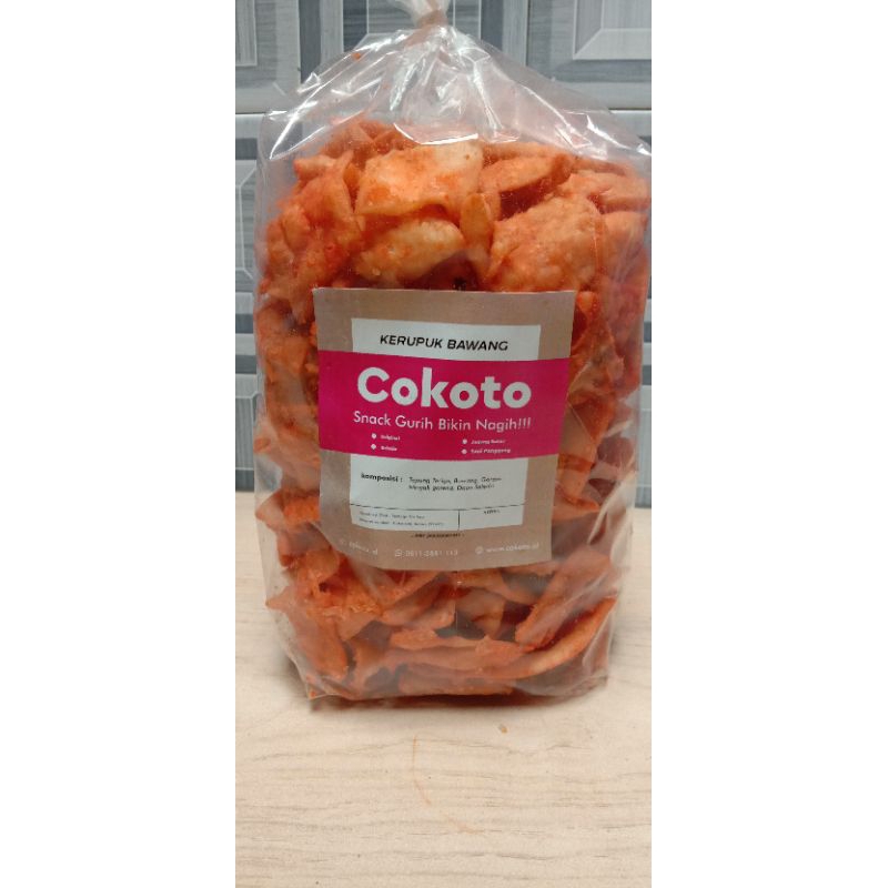 

Kripik bawang balado/Krupuk bawang balado/ Pangsit bawang balado (snack kiloan/jajan kiloan)