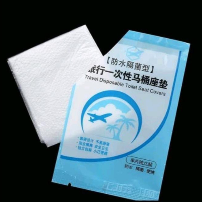 Alas Duduk Toilet Cover Travel Disposable Toilet Seat Covers Closet 1P / Alas Duduk Toilet Plastik