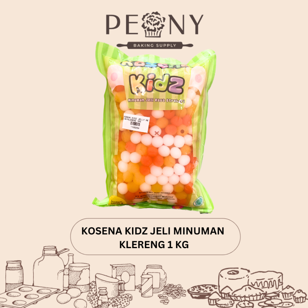 KOSENA KIDZ JELLY KLERENG TOPPING MINUMAN 1 KG