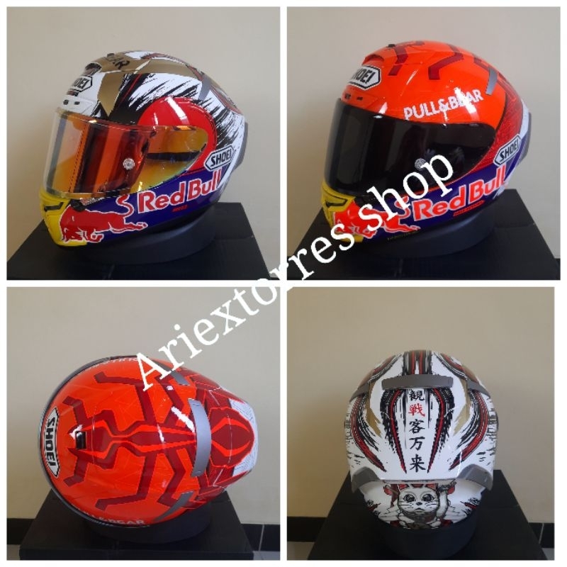 HELM FULL FACE SHOEI MARQUEZ |HELM IMPORT SHOEI CLONE 1:1