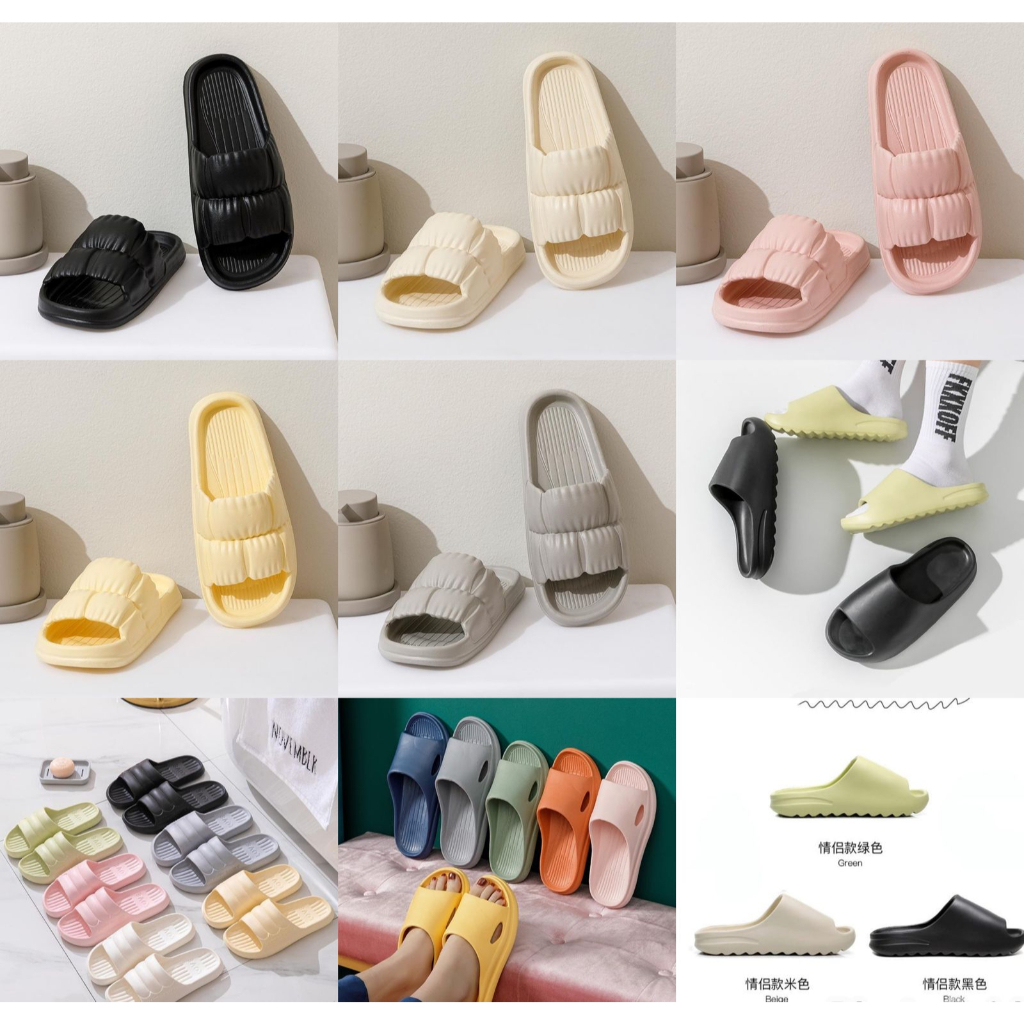 SANDAL RUMAH ALA MINISO LIGHTWEIGHT EMPUK EVA IMPORT BERKUALITAS