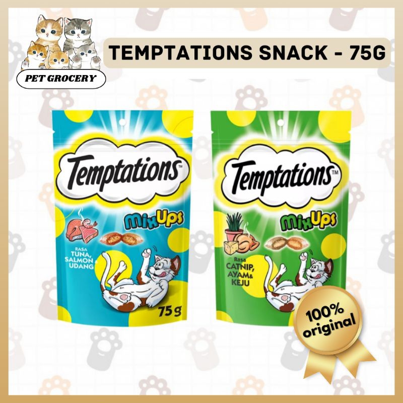 Snack Kucing Temptations / Snack Kucing Kering Temptations/ Cemilan Kucing Kering Temptations