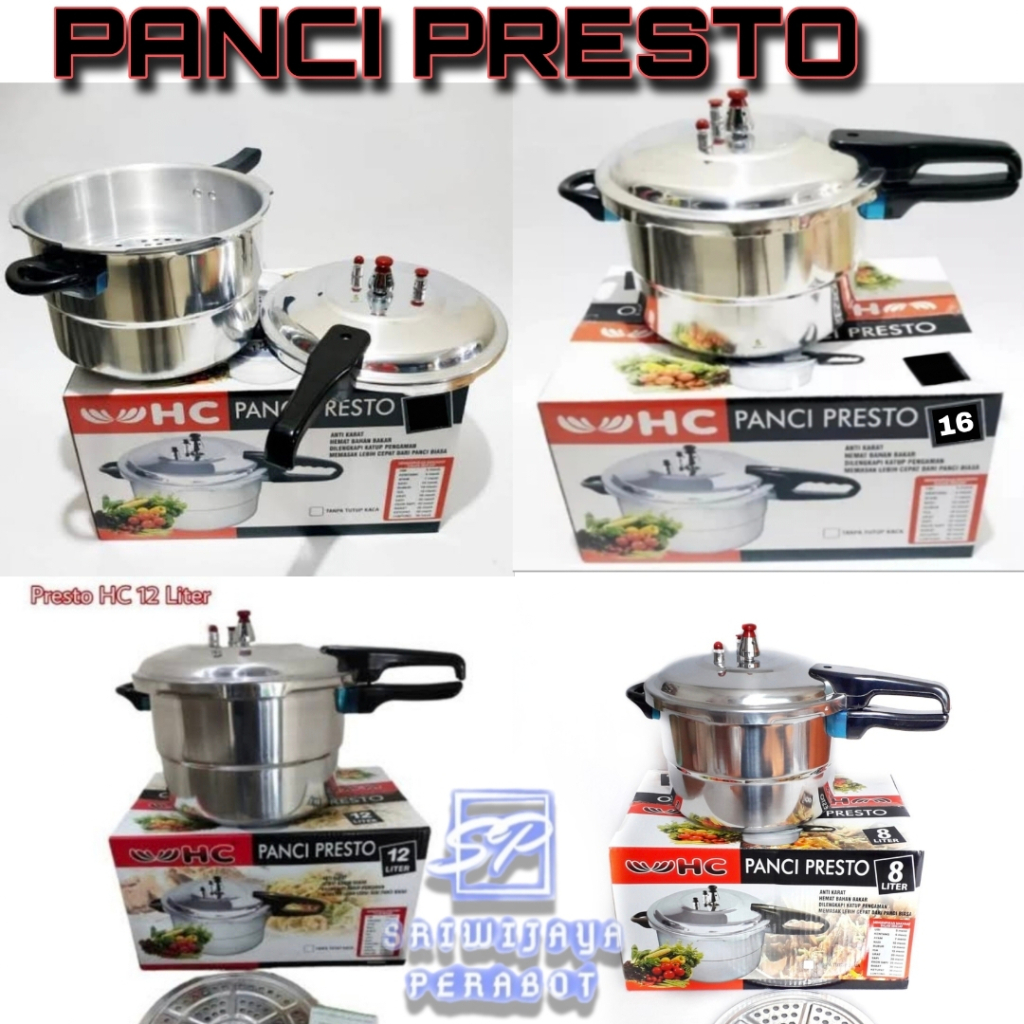 PANCI PRESTO HAPPY CALL | HC PRESS COOKER 4L, 8L, 12L, 16L