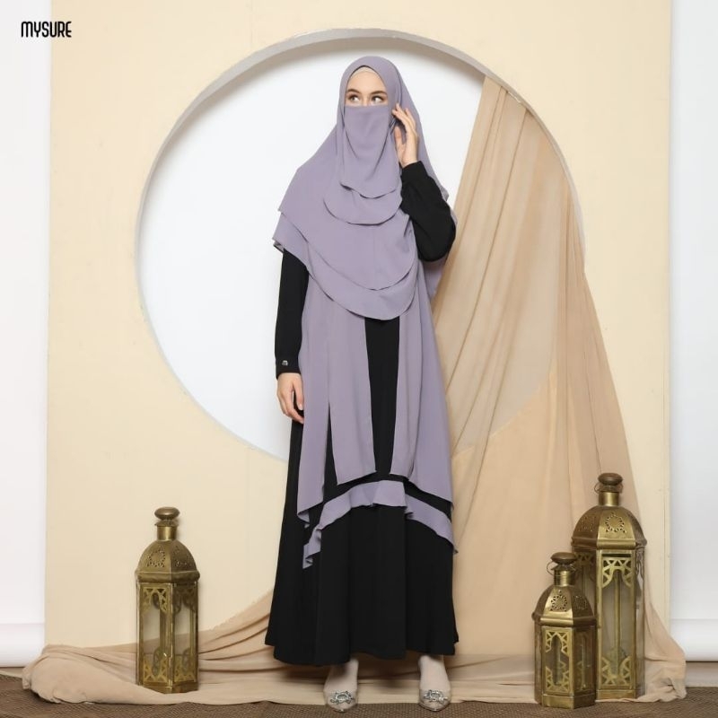 Gamis set hijab Niqab Khadijah mysure