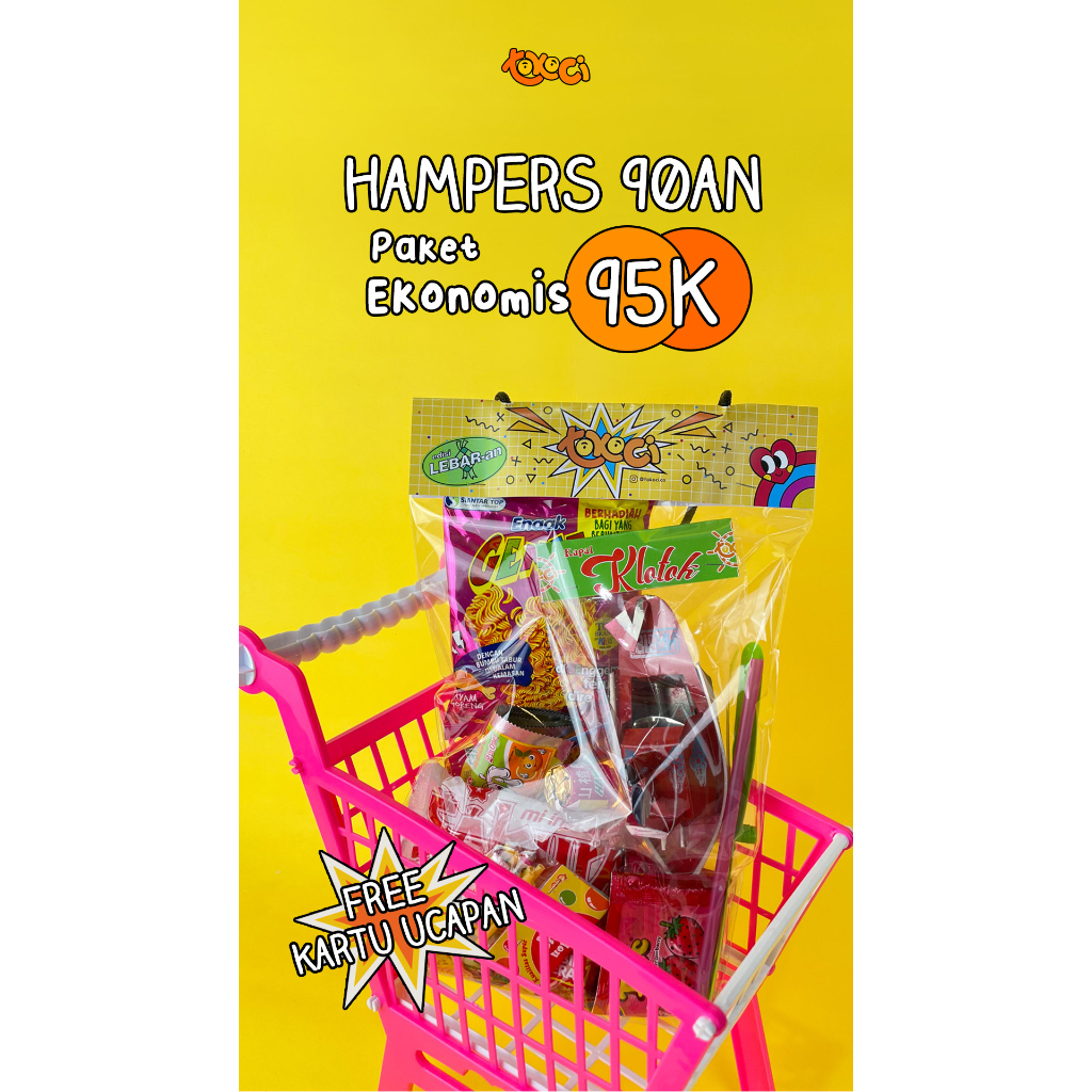 

Tokoci.co - Hampers Hadiah Bingkisan Lebaran Unik - Exclusive Jajanan 90an (Paket Ekonomis)