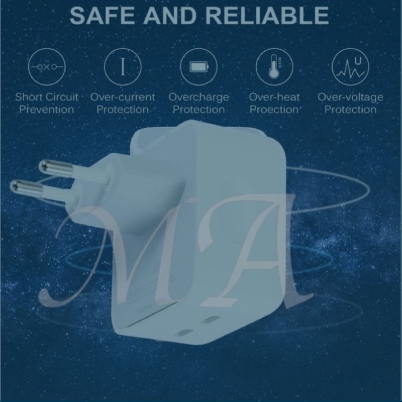 Adapter IPH Fast Charging 35W Dual Port Type C USB-C Kepala Casan /Adaptor 35 Watt Original