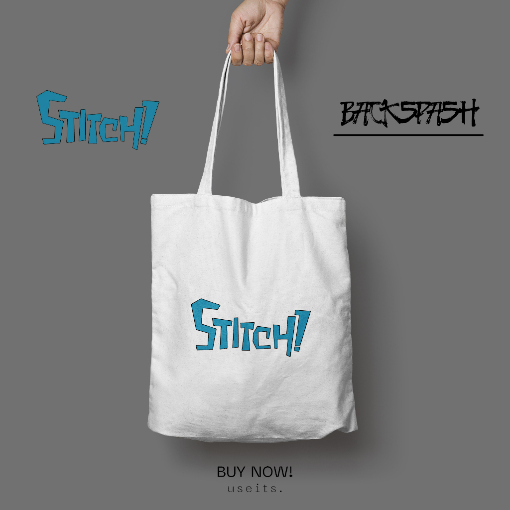 Totebag Tas Stitch Lucu Pria Wanita - STITCH